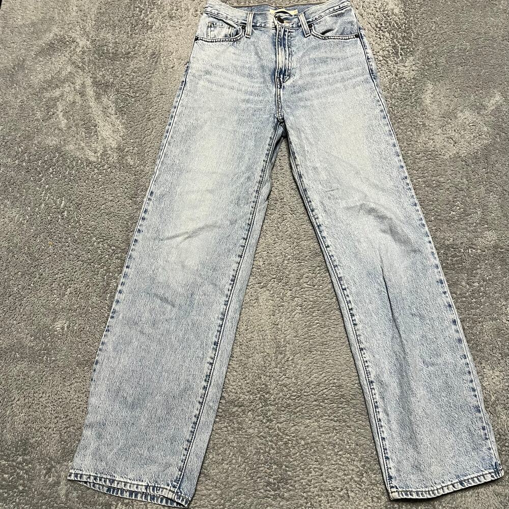 Levi's Jeans Womens 25 (27x30) Relaxed Fit Blue Denim High Waisted Straight